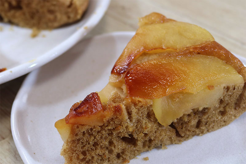 フライパンアップルケーキ りんご大学キッチン りんご大学ブログ